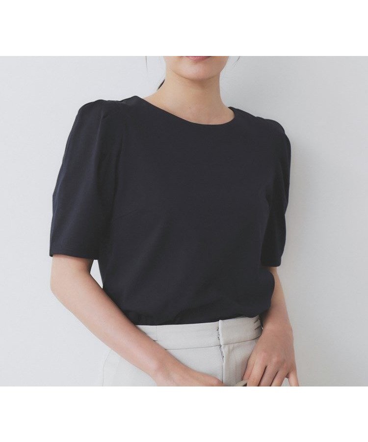 【インデックス/INDEX】の《7色展開/XS-LLサイズ》多機能タックスリーブトップス【汗ジミ防止/吸水速乾/接触冷感/UVケア/洗濯機洗い可】 インテリア・キッズ・メンズ・レディースファッション・服の通販 founy(ファニー) 　ファッション　Fashion　レディースファッション　Fashion for Women　トップス・カットソー　Cut & Sew Tops　エレガント 上品　Elegant　シンプル　Simple, Minimal　吸水　Absorbent, Quick-Dry　夏　Summer　ネイビー|ID: prp329100004603825 ipo3291000000033549405