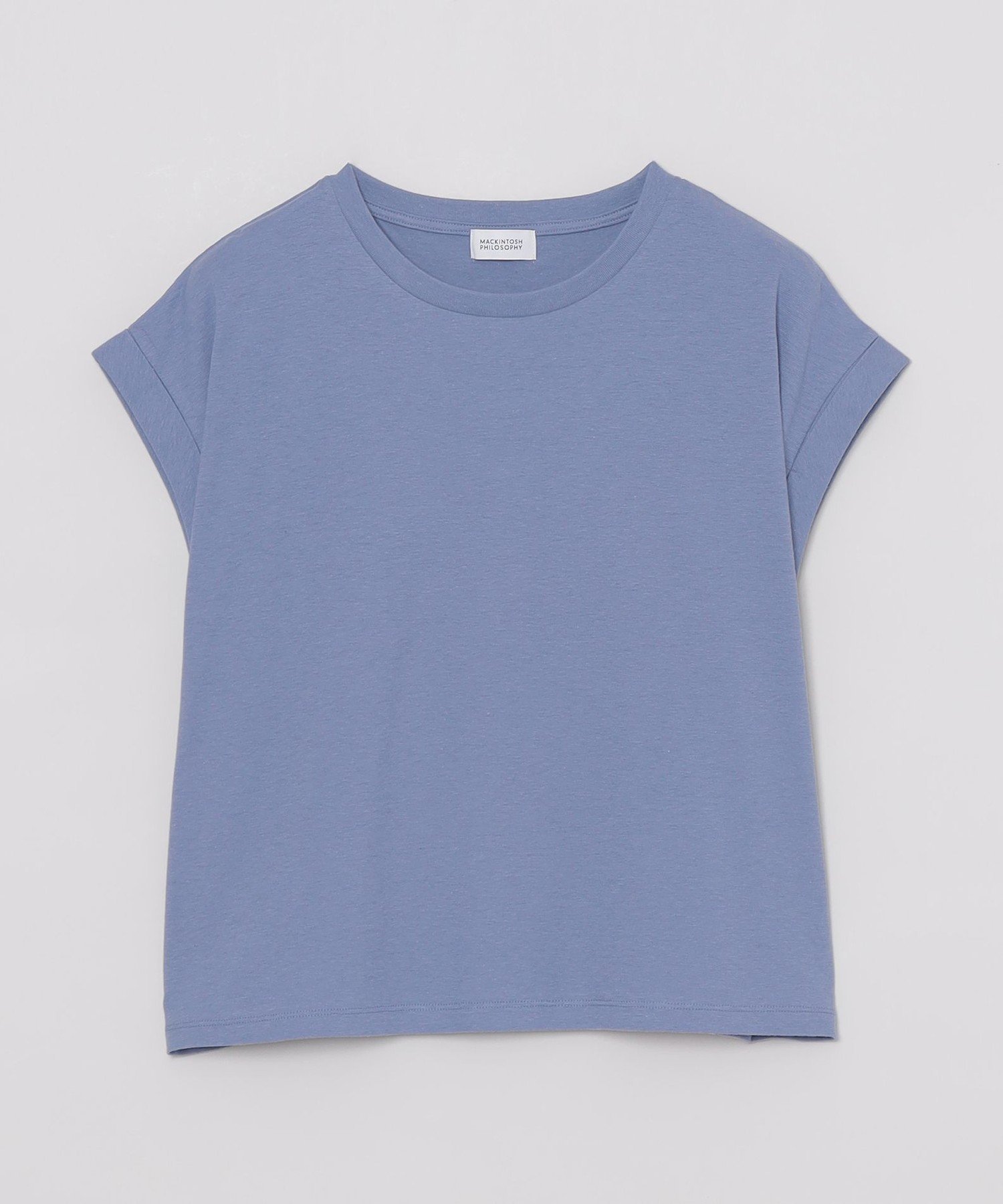 【マッキントッシュ フィロソフィー/MACKINTOSH PHILOSOPHY】のリネンミックスドルマンT インテリア・キッズ・メンズ・レディースファッション・服の通販 founy(ファニー) 　ファッション　Fashion　レディースファッション　Fashion for Women　カットソー　Cut and Sewn Top　シンプル　Simple, Minimal　バランス　Balance, Style Balance　ワンポイント　One Point, Statement Accent　ブルー|ID: prp329100004603834 ipo3291000000032752094