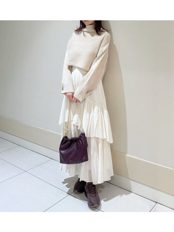 【スナイデル/SNIDEL】のアシメリブニットコンビワンピース インテリア・キッズ・メンズ・レディースファッション・服の通販 founy(ファニー) https://founy.com/ ファッション Fashion レディースファッション Fashion for Women ワンピース Dresses ウェーブ Wavy Pattern ヴィンテージ Vintage Style クロップド Cropped, Short Length コンビ Combo, Combination Style シャーリング Shirring, Ruched シンプル Simple, Minimal ティアードスカート Tiered Skirt, Flounced Skirt おすすめ Recommended / Our Picks |ID: prp329100004603835 ipo3291000000032752096