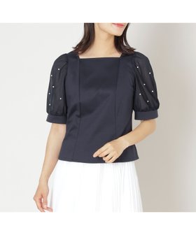 【トゥー ビー シック/TO BE CHIC】のドットパールスリーブ カットソー 人気、トレンドファッション・服の通販 founy(ファニー) ファッション Fashion レディースファッション Fashion for Women トップス・カットソー Cut & Sew Tops カットソー・ベーシックTシャツ Cut-and-Sewn Tops / Stretch Tees & Basics エレガント 上品 Elegant カットソー Cut and Sewn Top カフス Cuff Design シルケット Silket, Silky Cotton ドット Polka Dot, Dot Pattern ドレープ Drape, Draping Fabric ファブリック Fabric, Textile |ID:prp329100004603839