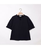 【スキャパ/SCAPA】のコットンリネン半袖カットソー 人気、トレンドファッション・服の通販 founy(ファニー) ファッション Fashion レディースファッション Fashion for Women トップス・カットソー Cut & Sew Tops カットソー・ベーシックTシャツ Cut-and-Sewn Tops / Stretch Tees & Basics カットソー Cut and Sewn Top ギャザー Gathered, Ruffled シンプル Simple, Minimal スリット Slit, Slit Detail フリル Frill, Ruffle ボトム Bottoms, Lower Wear リネン Linen, Linen Fabric エレガント 上品 Elegant 半袖 Short Sleeve, Half Sleeve 無地 Plain, Solid Color thumbnail ネイビー|ID: prp329100004603846 ipo3291000000032752281