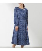【アマカ/AMACA】のフラワープリントワンピース 人気、トレンドファッション・服の通販 founy(ファニー) ファッション Fashion レディースファッション Fashion for Women ワンピース Dresses カフス Cuff Design サテン Satin, Glossy Fabric シャドー Shadow, Subtle Pattern ストレッチ Stretch, Stretchy Fabric フロント Front, Front Design プリント Print, Printed Pattern 冬 Winter / This Winter 無地 Plain, Solid Color thumbnail ネイビー|ID: prp329100004603855 ipo3291000000032752366
