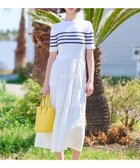 【ドレステリア/DRESSTERIOR】の【大人百花春号掲載 モデル美香さん着用】リブニットドッキングワンピース 人気、トレンドファッション・服の通販 founy(ファニー) ファッション Fashion レディースファッション Fashion for Women ワンピース Dresses エレガント 上品 Elegant ギャザー Gathered, Ruffled 切替 Switching, Contrast Panel サテン Satin, Glossy Fabric ストレッチ Stretch, Stretchy Fabric ティアード Tiered, Tiered Style ドレス Dress, One-Piece 人気 Popular, Best Seller フィット Fit, Slim Fit ポケット Pocket, Pocket Detail 半袖 Short Sleeve, Half Sleeve ロング Long, Long-Length 夏 Summer thumbnail ホワイト|ID: prp329100004603865 ipo3291000000033265701