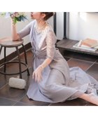 【その他のブランド/Other】の袖レースウエストモチーフワンピース 結婚式ドレス ラベンダー|ID: prp329100004603886 ipo3291000000032752781