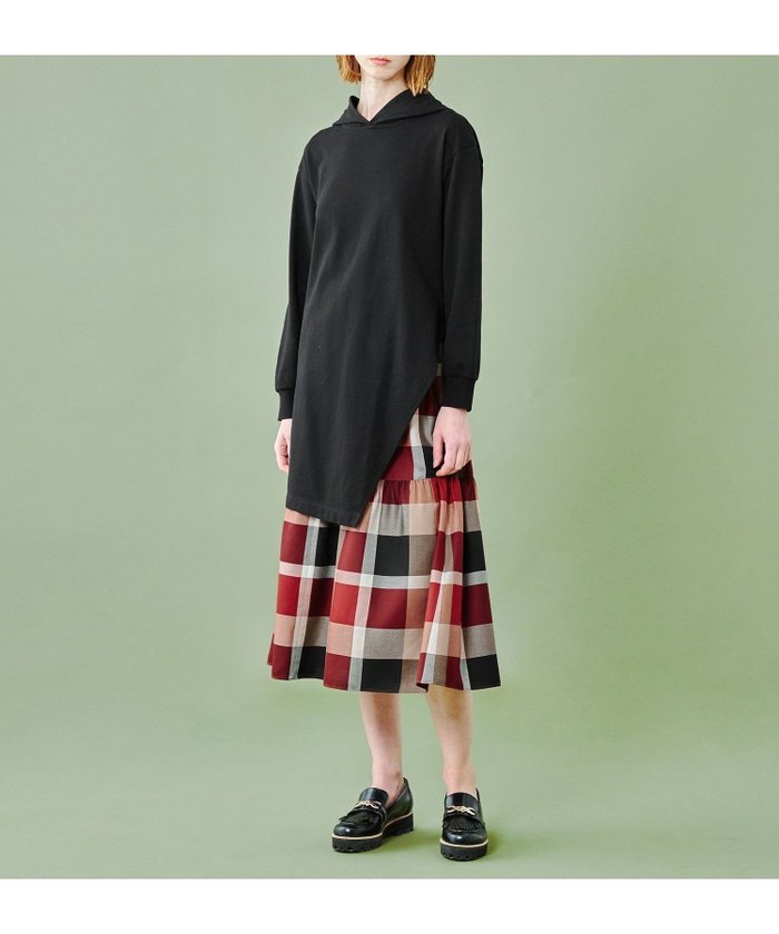 【ブルーレーベル クレストブリッジ/BLUE LABEL CRESTBRIDGE】の【WEB限定】コットンミニ裏毛レイヤードドレス インテリア・キッズ・メンズ・レディースファッション・服の通販 founy(ファニー) https://founy.com/ ファッション Fashion レディースファッション Fashion for Women ワンピース Dresses フォーマル・パーティードレス・結婚式用ドレス Elegant & Casual Dresses スリット Slit, Slit Detail チュニック Tunic, Long Top ドレス Dress, One-Piece |ID: prp329100004603887 ipo3291000000032752802