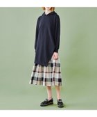 【ブルーレーベル クレストブリッジ/BLUE LABEL CRESTBRIDGE】の【WEB限定】コットンミニ裏毛レイヤードドレス ネイビー|ID: prp329100004603887 ipo3291000000032752808