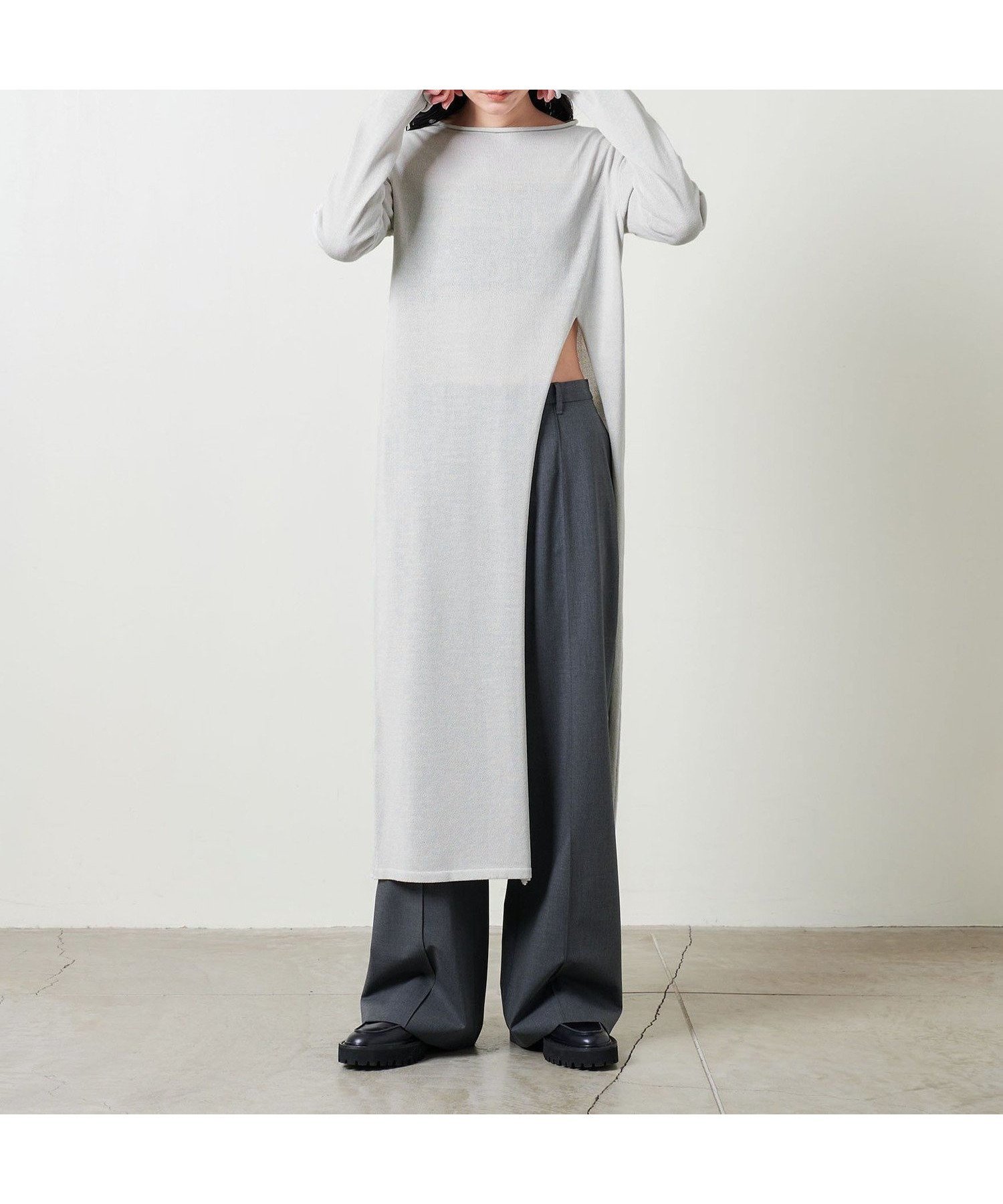 【ユナイテッドアローズ/UNITED ARROWS】のMARW UNITED ARROWS ペーパー スリット ワンピース 人気、トレンドファッション・服の通販 founy(ファニー) 　ファッション　Fashion　レディースファッション　Fashion for Women　ワンピース　Dresses　スリット　Slit, Slit Detail　トレンド　Trend, Trending Now　人気　Popular, Best Seller　バランス　Balance, Style Balance　フロント　Front, Front Design　ペーパー　Paper, Kraft Paper　ボトム　Bottoms, Lower Wear　ポケット　Pocket, Pocket Detail　ビジネス 仕事 通勤　Business / Work / Commuting　 other-1|ID: prp329100004603888 ipo3291000000032752811