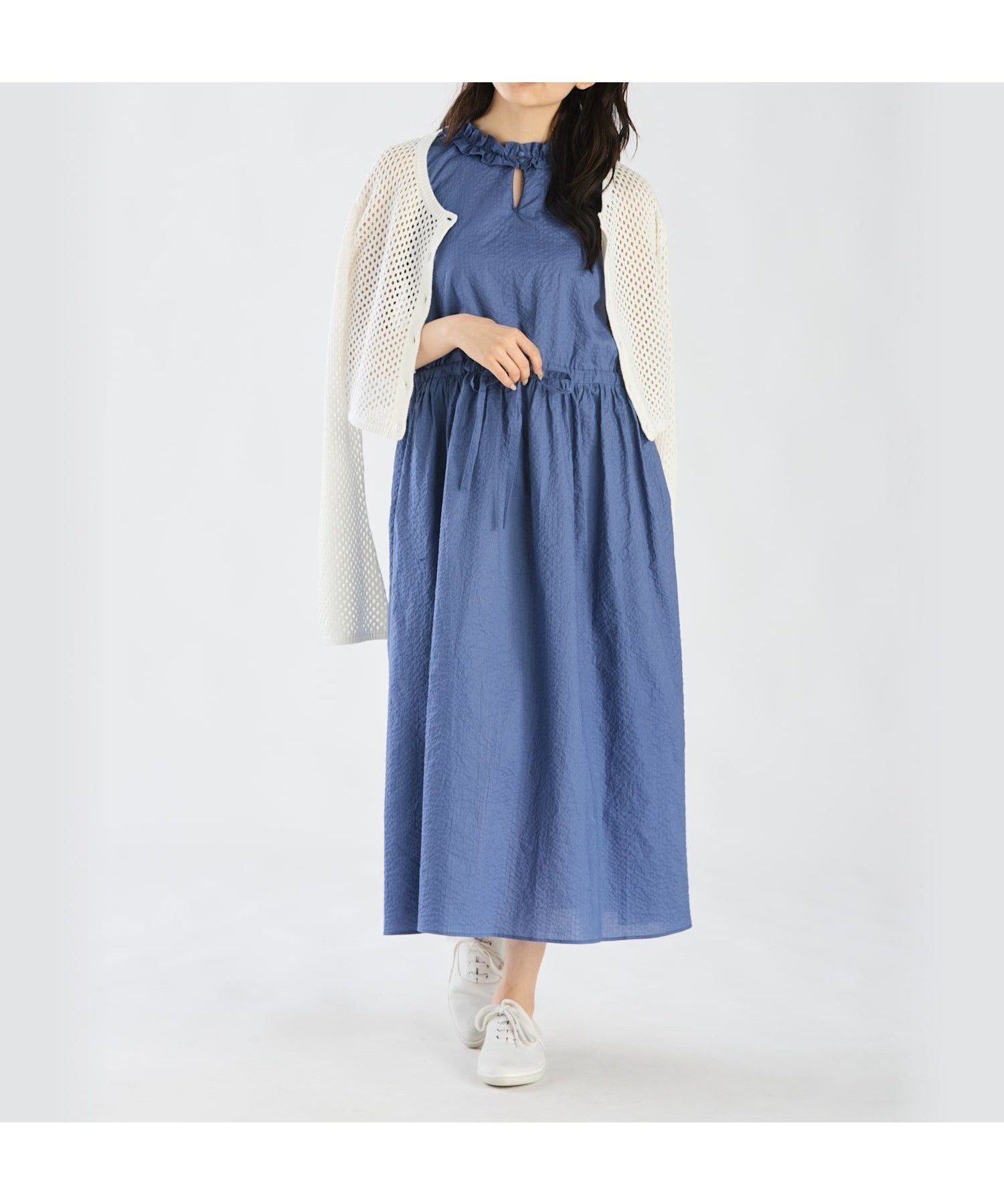 【アニエスベー ファム/agnes b. FEMME】のポコポココットンドレス 人気、トレンドファッション・服の通販 founy(ファニー) 　ファッション　Fashion　レディースファッション　Fashion for Women　ワンピース　Dresses　フォーマル・パーティードレス・結婚式用ドレス　Elegant & Casual Dresses　カーディガン　Cardigan, Knitwear　ガーリー　Girly, Feminine Style　シアー　Sheer, See-Through　トレンド　Trend, Trending Now　フリル　Frill, Ruffle　ロング　Long, Long-Length　夏　Summer　 other-1|ID: prp329100004603895 ipo3291000000032752918