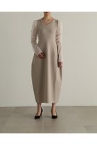 【ジルスチュアート/JILL STUART】のチュールドッキングニットドレス ベージュ|ID: prp329100004603901 ipo3291000000032752990