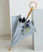【ウタタネ/utatane】のutatane*Kuovi 100%完全遮光日傘 47cmスライドショート長傘 stripe blue|ID: prp329100004603913 ipo3291000000032753172