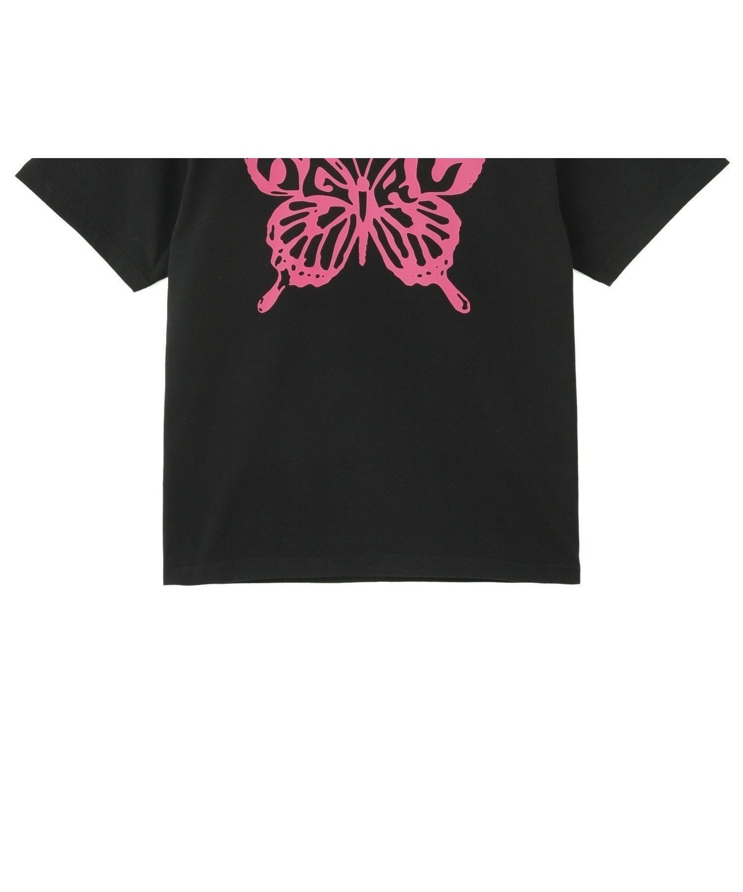 【エックスガール/X-girl】のBUTTERFLY SILHOUETTE LOGO S/S TEE X-girl 人気、トレンドファッション・服の通販 founy(ファニー) 　ファッション　Fashion　レディースファッション　Fashion for Women　グラフィック　Graphic, Graphic Design　デニム　Denim, Jeans Material　バタフライ　Butterfly, Butterfly Motif　フロント　Front, Front Design　プリント　Print, Printed Pattern　ベーシック　Basic, Essential　リアル　Real, Realistic　ワンポイント　One Point, Statement Accent　人気　Popular, Best Seller　半袖　Short Sleeve, Half Sleeve　夏　Summer　定番　Standard, Basic Item　S/S・春夏　SS, Spring/Summer, Warm Season　 other-1|ID: prp329100004603917 ipo3291000000032753207