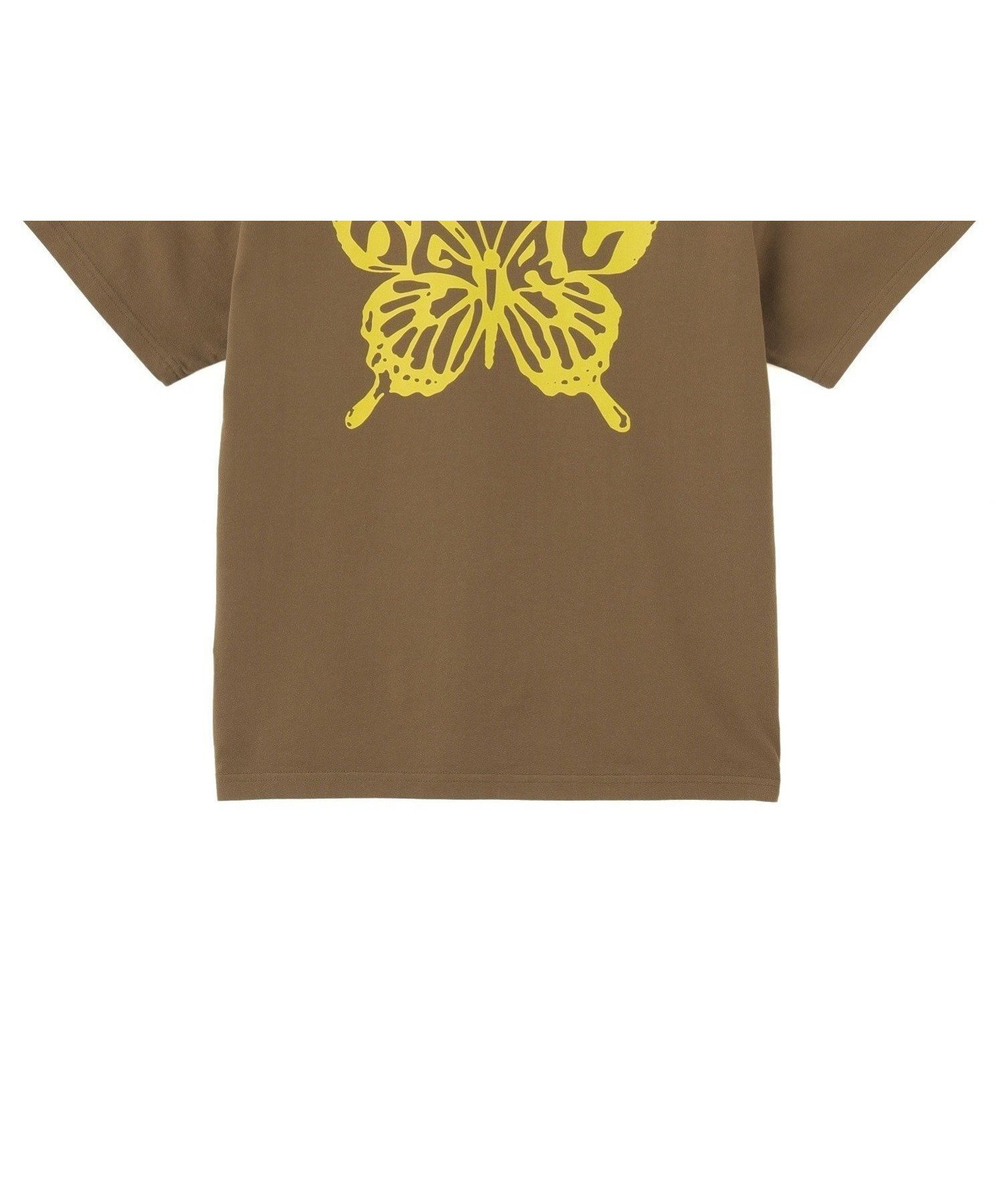 【エックスガール/X-girl】のBUTTERFLY SILHOUETTE LOGO S/S TEE X-girl インテリア・キッズ・メンズ・レディースファッション・服の通販 founy(ファニー) 　ファッション　Fashion　レディースファッション　Fashion for Women　グラフィック　Graphic, Graphic Design　デニム　Denim, Jeans Material　バタフライ　Butterfly, Butterfly Motif　フロント　Front, Front Design　プリント　Print, Printed Pattern　ベーシック　Basic, Essential　リアル　Real, Realistic　ワンポイント　One Point, Statement Accent　人気　Popular, Best Seller　半袖　Short Sleeve, Half Sleeve　夏　Summer　定番　Standard, Basic Item　S/S・春夏　SS, Spring/Summer, Warm Season　BROWN|ID: prp329100004603917 ipo3291000000032753211