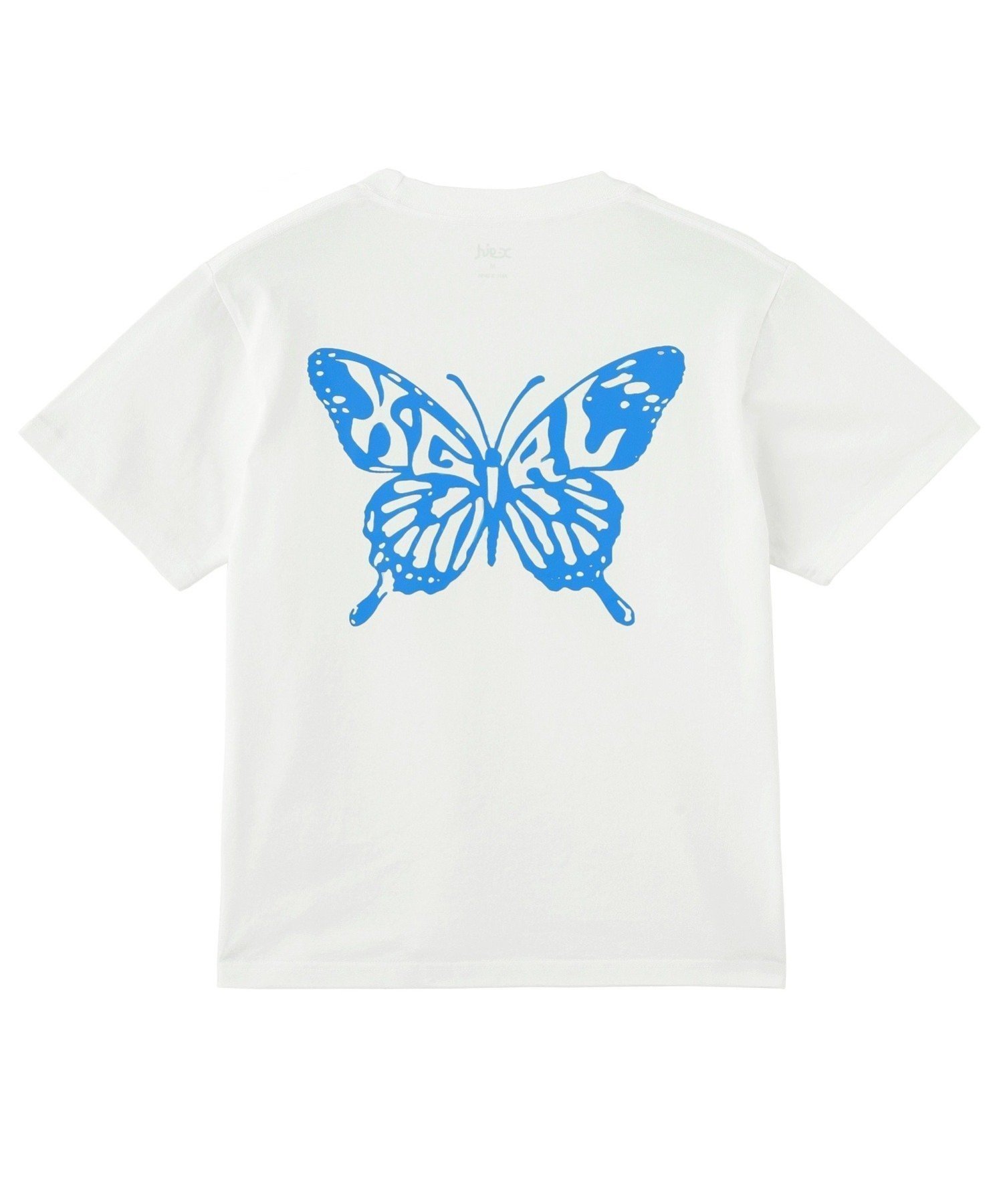 【エックスガール/X-girl】のBUTTERFLY SILHOUETTE LOGO S/S TEE X-girl インテリア・キッズ・メンズ・レディースファッション・服の通販 founy(ファニー) 　ファッション　Fashion　レディースファッション　Fashion for Women　グラフィック　Graphic, Graphic Design　デニム　Denim, Jeans Material　バタフライ　Butterfly, Butterfly Motif　フロント　Front, Front Design　プリント　Print, Printed Pattern　ベーシック　Basic, Essential　リアル　Real, Realistic　ワンポイント　One Point, Statement Accent　人気　Popular, Best Seller　半袖　Short Sleeve, Half Sleeve　夏　Summer　定番　Standard, Basic Item　S/S・春夏　SS, Spring/Summer, Warm Season　WHITE|ID: prp329100004603917 ipo3291000000032753214