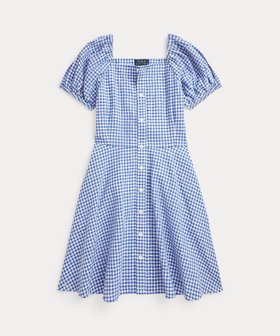 【ラルフローレン/RALPH LAUREN / KIDS】の(ガールズ 7才~16才)ギンガム リネンコットン ドレス 人気、トレンドファッション・服の通販 founy(ファニー) ファッション Fashion キッズファッション Fashion for Kids ワンピース Dresses ウォッシュ Washed Finish ギンガム Gingham, Gingham Fabric スリーブ Sleeve, Long Sleeve / Short Sleeve ドレス Dress, One-Piece バルーン Balloon, Balloon Silhouette フィット Fit, Slim Fit フレア Flare, Flared モチーフ Motif, Design Theme リネン Linen, Linen Fabric 半袖 Short Sleeve, Half Sleeve |ID:prp329100004603934
