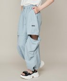 【その他のブランド/Other】の【ウエスト調整可】3wayタフタカーゴパンツ ロングパンツ ショートパンツ サックス|ID: prp329100004603957 ipo3291000000033462399
