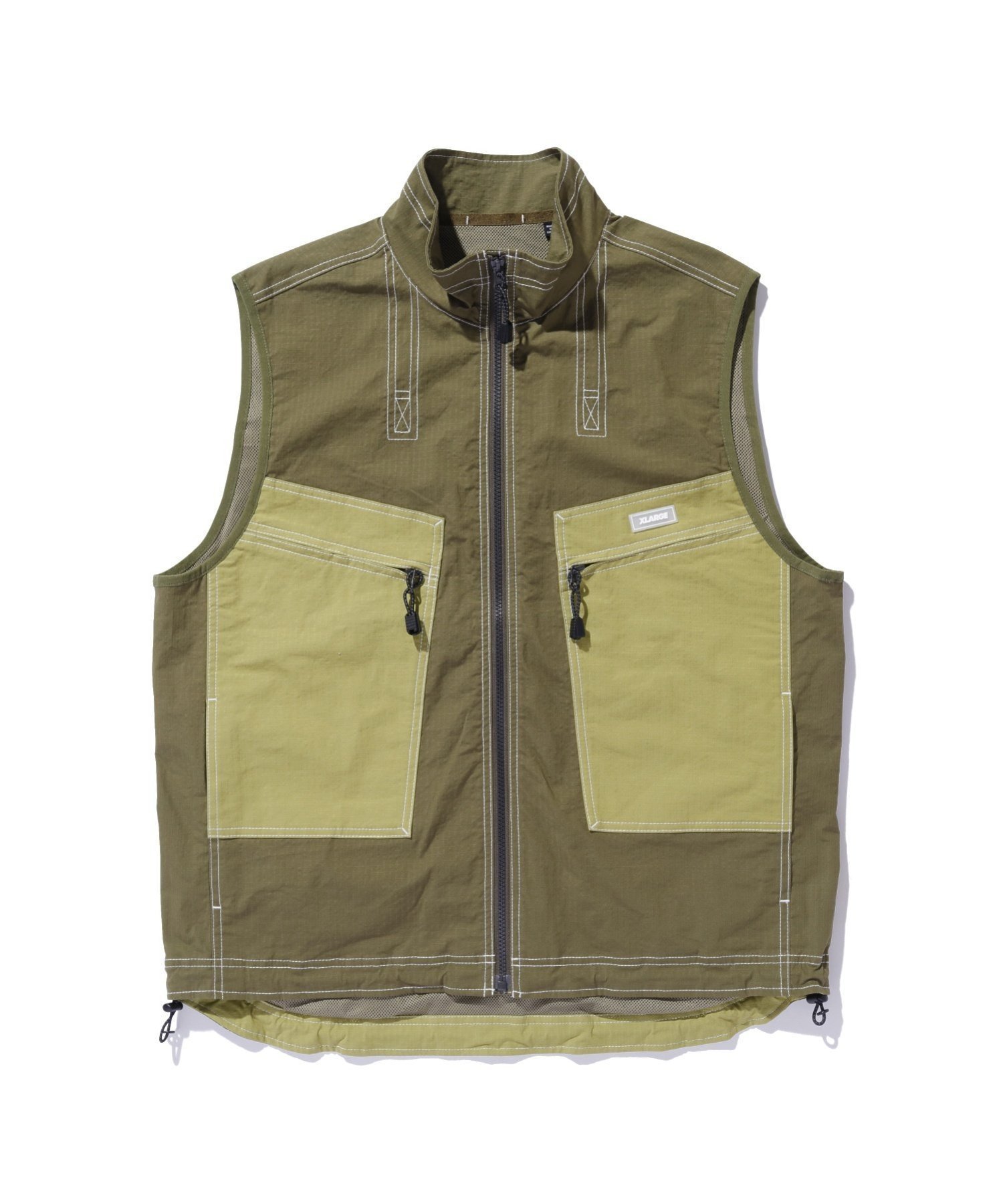 【エクストララージ/XLARGE】のTACTICAL VEST 【XLARGE】 インテリア・キッズ・メンズ・レディースファッション・服の通販 founy(ファニー) 　ファッション　Fashion　レディースファッション　Fashion for Women　アウター　Coat / Outerwear Collection　トップス・カットソー　Cut & Sew Tops　ベスト&ジレ / 重ね着スタイル　Vests & Gilets　パッチ　Patch, Appliqué　フロント　Front, Front Design　ベスト　Vest, Waistcoat　ベーシック　Basic, Essential　ポケット　Pocket, Pocket Detail　ラバー　Rubber, Rubber Sole　OLIVE|ID: prp329100004603965 ipo3291000000032754134