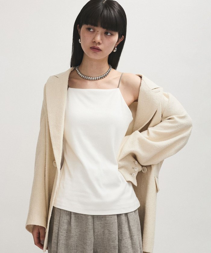 【アダム エ ロペ/ADAM ET ROPE'】のカップ付きカラーブレードキャミソール インテリア・キッズ・メンズ・レディースファッション・服の通販 founy(ファニー) https://founy.com/ ファッション Fashion レディースファッション Fashion for Women トップス・カットソー Cut & Sew Tops キャミソール&ノースリーブ Camisoles & Sleeveless Tops インナー Innerwear 春 Spring カーディガン Cardigan, Knitwear キャミソール Camisole, Spaghetti Strap Top ジャケット Jacket, Outerwear ストレッチ Stretch, Stretchy Fabric フロント Front, Front Design ベーシック Basic, Essential ラップ Wrap, Wrap Design S/S・春夏 SS, Spring/Summer, Warm Season 夏 Summer 2025年 2025 2025春夏・S/S Spring/Summer 2025 SS25 |ID: prp329100004603972 ipo3291000000032754220