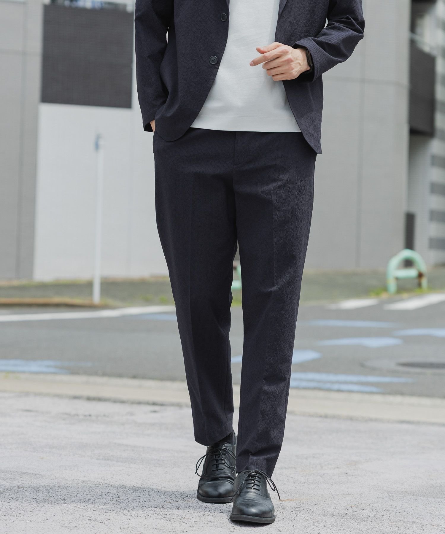 【グローバルワーク/GLOBAL WORK / MEN】のエアかるスラックス/サッカー/288751 人気、トレンドファッション・服の通販 founy(ファニー) 　ファッション　Fashion　メンズファッション　Fashion for Men　サッカー　Seersucker, Summer Fabric　シンプル　Simple, Minimal　ストレッチ　Stretch, Stretchy Fabric　スラックス　Slacks, Dress Pants　フィット　Fit, Slim Fit　メッシュ　Mesh, Net Fabric　レギュラー　Regular, Standard Fit　 other-1|ID: prp329100004604011 ipo3291000000032754807