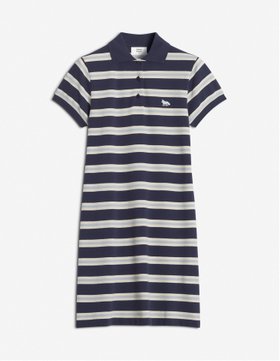 【メゾン キツネ/MAISON KITSUNE】のBABY FOX PATCH MULTI STRIPES POLO DRESS 人気、トレンドファッション・服の通販 founy(ファニー) ファッション Fashion レディースファッション Fashion for Women ワンピース Dresses フォーマル・パーティードレス・結婚式用ドレス Elegant & Casual Dresses パッチ Patch, Appliqué フィット Fit, Slim Fit レギュラー Regular, Standard Fit 半袖 Short Sleeve, Half Sleeve 夏 Summer S/S・春夏 SS, Spring/Summer, Warm Season |ID:prp329100004604016