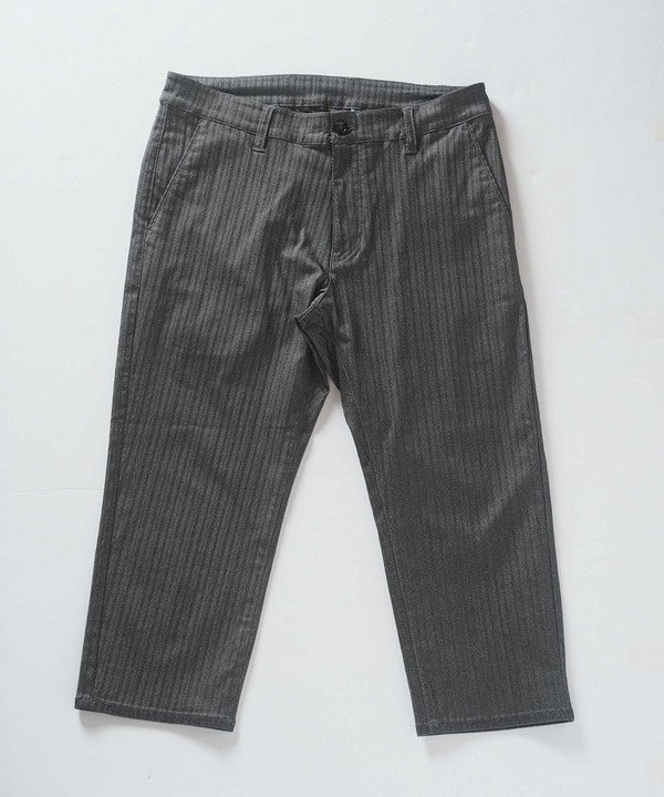 【メンズビギトーキョー/Men's Bigi / MEN】のハイパーストレッチヘリンボン7分丈パンツ インテリア・キッズ・メンズ・レディースファッション・服の通販 founy(ファニー) 　ファッション　Fashion　メンズファッション　Fashion for Men　ボトムス　Bottoms　スラックス　Slacks, Dress Pants　スリム　Slim, Slim Fit　テーパード　Tapered, Tapered Pants　無地　Plain, Solid Color　おすすめ　Recommended / Our Picks　エレガント 上品　Elegant　ビジネス 仕事 通勤　Business / Work / Commuting　チャコールグレー|ID: prp329100004604021 ipo3291000000032754972