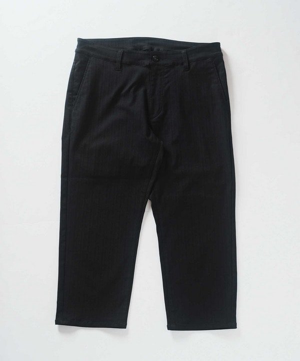 【メンズビギトーキョー/Men's Bigi / MEN】のハイパーストレッチヘリンボン7分丈パンツ インテリア・キッズ・メンズ・レディースファッション・服の通販 founy(ファニー) 　ファッション　Fashion　メンズファッション　Fashion for Men　ボトムス　Bottoms　スラックス　Slacks, Dress Pants　スリム　Slim, Slim Fit　テーパード　Tapered, Tapered Pants　無地　Plain, Solid Color　おすすめ　Recommended / Our Picks　エレガント 上品　Elegant　ビジネス 仕事 通勤　Business / Work / Commuting　ブラック|ID: prp329100004604021 ipo3291000000032754974