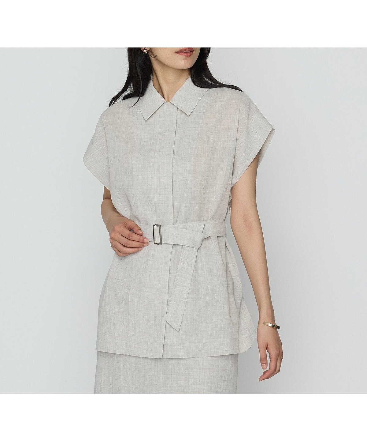 【コムサ/COMME CA】のシアーボイル ジレ インテリア・キッズ・メンズ・レディースファッション・服の通販 founy(ファニー) 　ファッション　Fashion　レディースファッション　Fashion for Women　アウター　Coat / Outerwear Collection　トップス・カットソー　Cut & Sew Tops　ベスト&ジレ / 重ね着スタイル　Vests & Gilets　ジャケット　Jacket, Outerwear　スリーブ　Sleeve, Long Sleeve / Short Sleeve　トレンチ　Trench, Trench Coat　フレンチ　French, French Style　無地　Plain, Solid Color　おすすめ　Recommended / Our Picks　07:亜麻|ID: prp329100004604035 ipo3291000000032755195