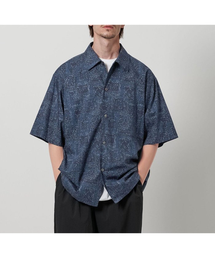 【ビューティ&ユース ユナイテッドアローズ/BEAUTY&YOUTH / UNITED ARROWS / MEN】のロンシャン バティック キャンプカラー グランデシャツ インテリア・キッズ・メンズ・レディースファッション・服の通販 founy(ファニー) https://founy.com/ ファッション Fashion メンズファッション Fashion for Men コレクション Collection, Seasonal Line コンパクト Compact, Small Size スラックス Slacks, Dress Pants ドレープ Drape, Draping Fabric パターン Pattern, Design Print プリント Print, Printed Pattern ボックス Boxy, Box Shape 別注 Limited Edition, Custom Order リラックス Relax, Relaxed Fit |ID: prp329100004604039 ipo3291000000032755213