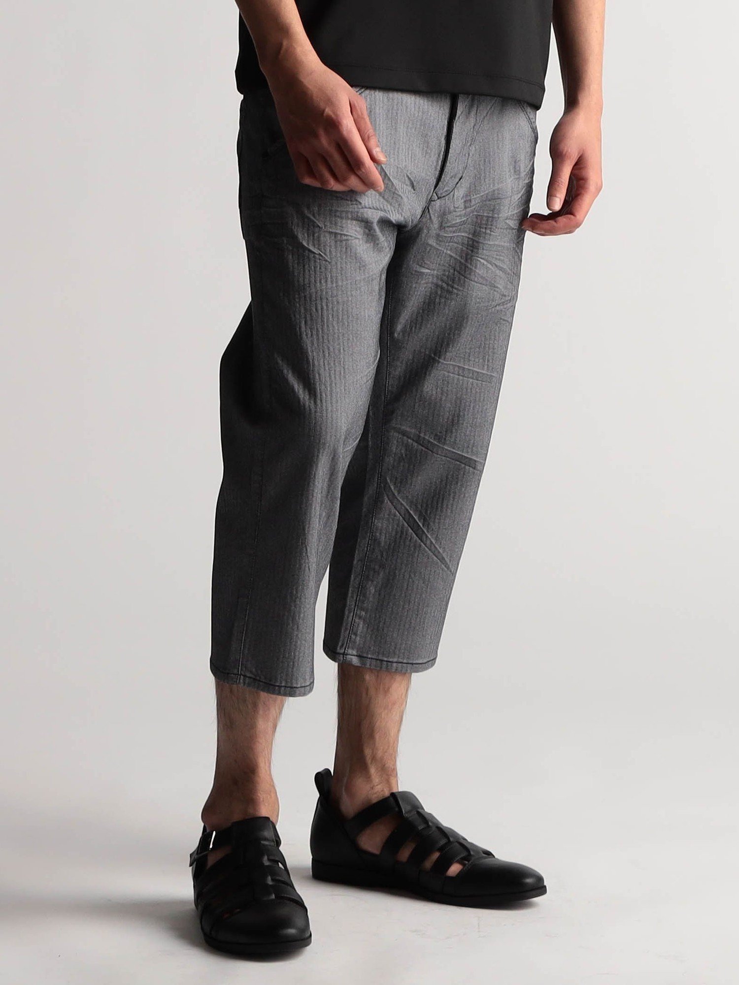 【ニコル/NICOLE / MEN】のガムストレッチヘリンボン クロップドパンツ インテリア・キッズ・メンズ・レディースファッション・服の通販 founy(ファニー) 　ファッション　Fashion　メンズファッション　Fashion for Men　ボトムス　Bottoms　コイン　Coin, Coin Design　シャンブレー　Chambray, Denim-Like Fabric　シンプル　Simple, Minimal　ストレッチ　Stretch, Stretchy Fabric　テーパード　Tapered, Tapered Pants　定番　Standard, Basic Item　ポケット　Pocket, Pocket Detail　無地　Plain, Solid Color　夏　Summer　67ネイビー|ID: prp329100004604046 ipo3291000000032755277