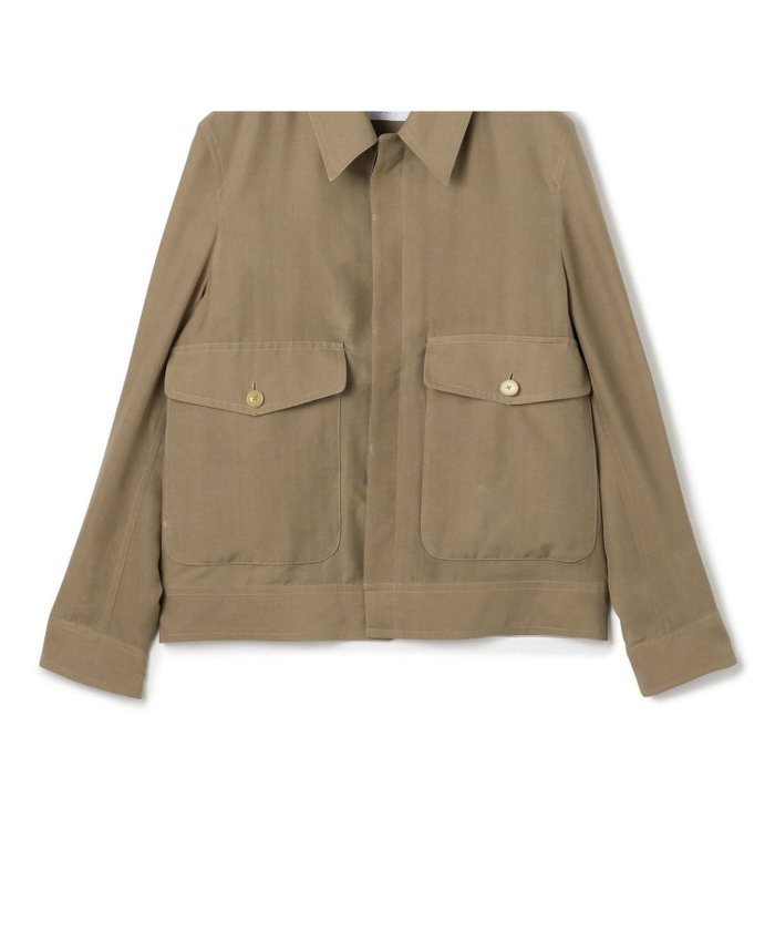 【トゥモローランド/TOMORROWLAND / MEN】のシルク フライトジャケット インテリア・キッズ・メンズ・レディースファッション・服の通販 founy(ファニー) https://founy.com/ ファッション Fashion メンズファッション Fashion for Men シルク Silk, 100% Silk ジャケット Jacket, Outerwear スラックス Slacks, Dress Pants ダブル Double, Double-Breasted テーラード Tailored, Tailored Fit パッチ Patch, Appliqué ファブリック Fabric, Textile フラップ Flap, Flap Pocket ブルゾン Blouson, Bomber Jacket ポケット Pocket, Pocket Detail モダン Modern, Contemporary エレガント 上品 Elegant 夏 Summer 春 Spring S/S・春夏 SS, Spring/Summer, Warm Season |ID: prp329100004604048 ipo3291000000032755297