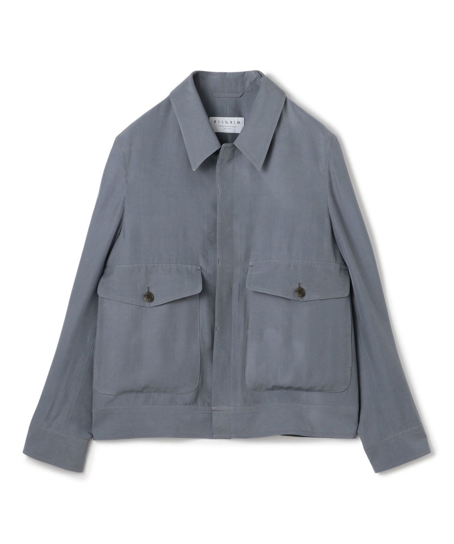 【トゥモローランド/TOMORROWLAND / MEN】のシルク フライトジャケット インテリア・キッズ・メンズ・レディースファッション・服の通販 founy(ファニー) 　ファッション　Fashion　メンズファッション　Fashion for Men　シルク　Silk, 100% Silk　ジャケット　Jacket, Outerwear　スラックス　Slacks, Dress Pants　ダブル　Double, Double-Breasted　テーラード　Tailored, Tailored Fit　パッチ　Patch, Appliqué　ファブリック　Fabric, Textile　フラップ　Flap, Flap Pocket　ブルゾン　Blouson, Bomber Jacket　ポケット　Pocket, Pocket Detail　モダン　Modern, Contemporary　エレガント 上品　Elegant　夏　Summer　春　Spring　S/S・春夏　SS, Spring/Summer, Warm Season　65 ブルー|ID: prp329100004604048 ipo3291000000032755300