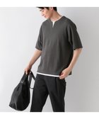 【グローバルワーク/GLOBAL WORK / MEN】のキーネックレイヤード/半袖/一部店舗限定/321941 チャコール18|ID: prp329100004604058 ipo3291000000032755412