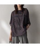 【メイソングレイ/MAYSON GREY】のボタニカル刺繍ドルマンブラウス≪手洗い可能≫ チャコールグレー|ID: prp329100004604060 ipo3291000000032755431