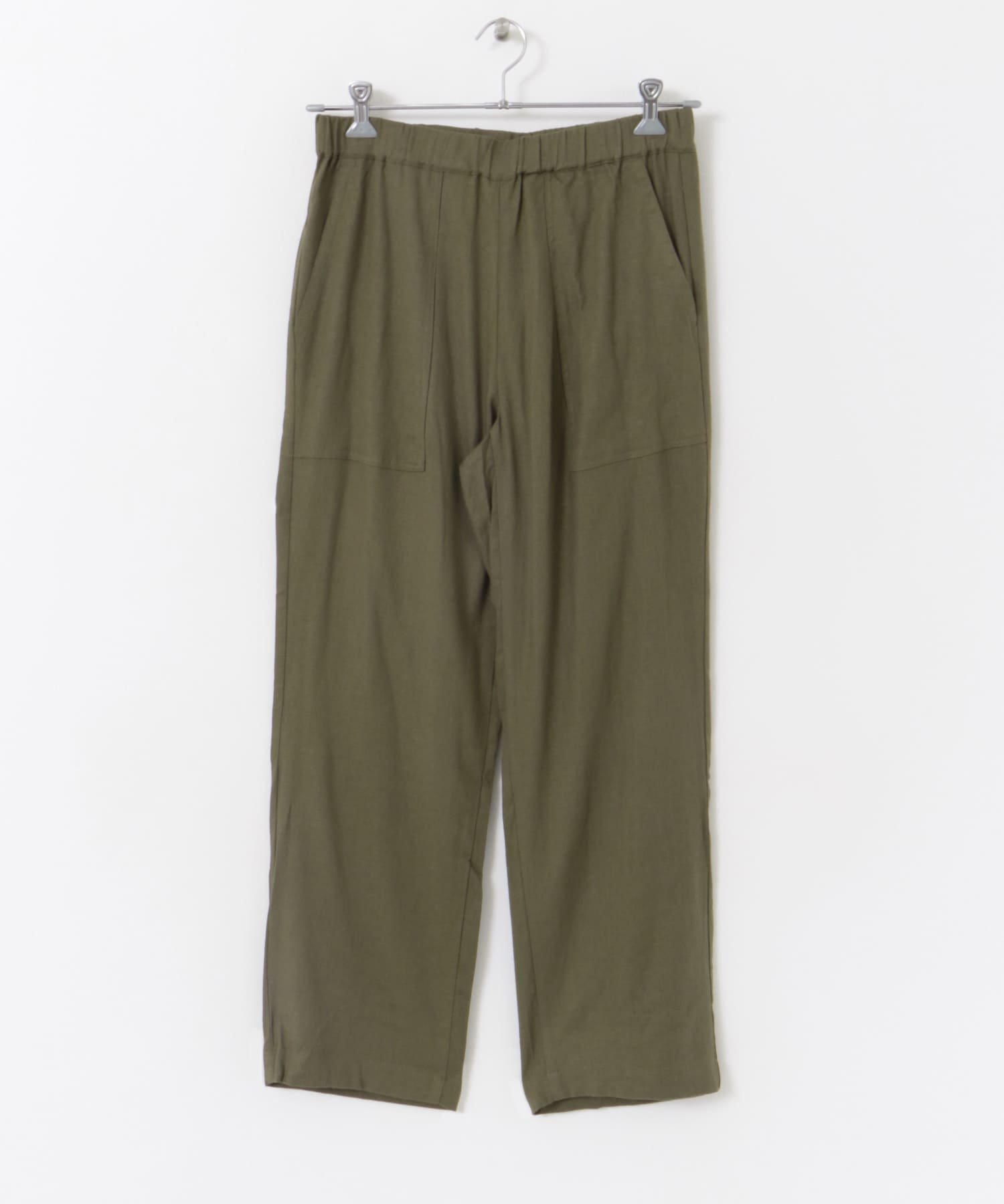 【アーバンリサーチ ドアーズ/URBAN RESEARCH DOORS / MEN】のFORK SPOON リネンストレッチイージーパンツ インテリア・キッズ・メンズ・レディースファッション・服の通販 founy(ファニー) 　ファッション　Fashion　メンズファッション　Fashion for Men　ボトムス　Bottoms　2024年　2024　2024-2025秋冬・A/W　Autumn/Winter 2024–25 AW24–25　冬　Winter / This Winter　ストレッチ　Stretch, Stretchy Fabric　ストレート　Straight, Straight Cut　ドローストリング　Drawstring, Pull Cord　ベーシック　Basic, Essential　リネン　Linen, Linen Fabric　夏　Summer　定番　Standard, Basic Item　A/W・秋冬　Autumn/Winter　OLIVE|ID: prp329100004604062 ipo3291000000032755440