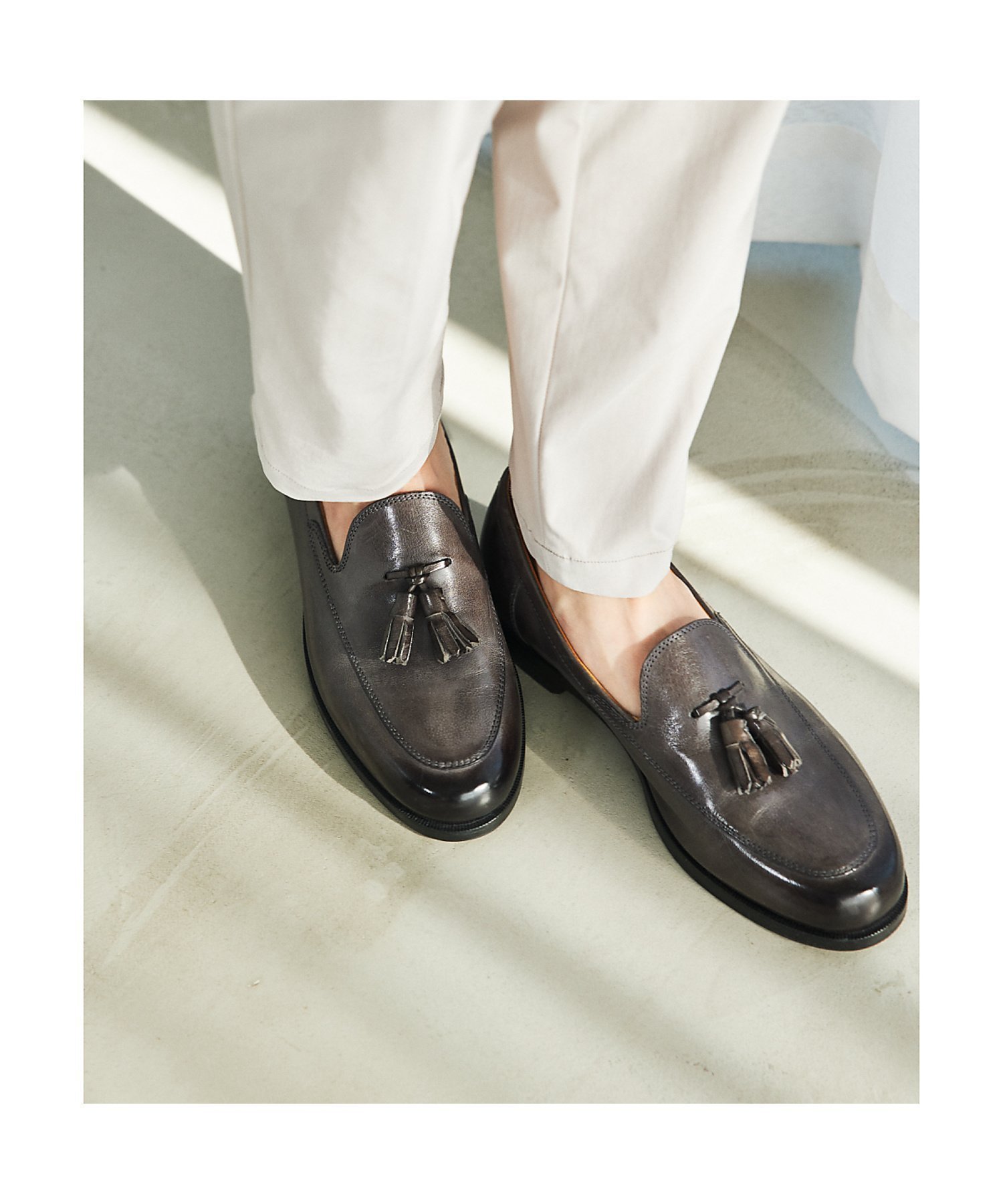 【アルフレッド バニスター/alfredoBANNISTER / MEN】のベーシック レザー タッセルローファー インテリア・キッズ・メンズ・レディースファッション・服の通販 founy(ファニー) 　ファッション　Fashion　メンズファッション　Fashion for Men　クラシック　Classic, Timeless Style　スニーカー　Sneakers, Trainers　タッセル　Tassel, Fringe　ベーシック　Basic, Essential　ラバー　Rubber, Rubber Sole　エレガント 上品　Elegant　グレー|ID: prp329100004604063 ipo3291000000032755453