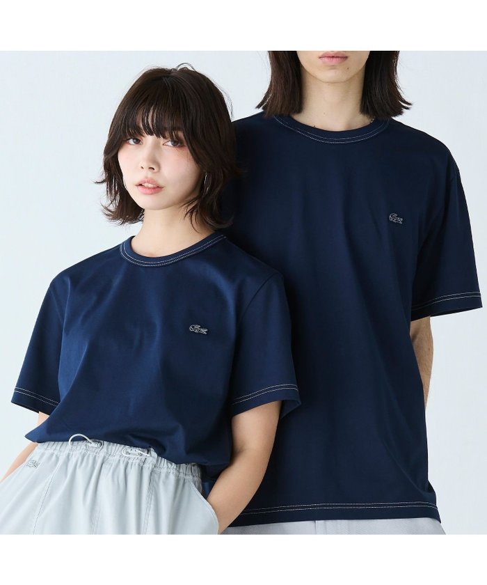 【ラコステ/LACOSTE / MEN】の配色ステッチTシャツ インテリア・キッズ・メンズ・レディースファッション・服の通販 founy(ファニー) https://founy.com/ ファッション Fashion メンズファッション Fashion for Men おすすめ Recommended / Our Picks クール Cool, Chic スリーブ Sleeve, Long Sleeve / Short Sleeve ハーフ Half, Half-Length ベーシック Basic, Essential |ID: prp329100004604065 ipo3291000000032755459