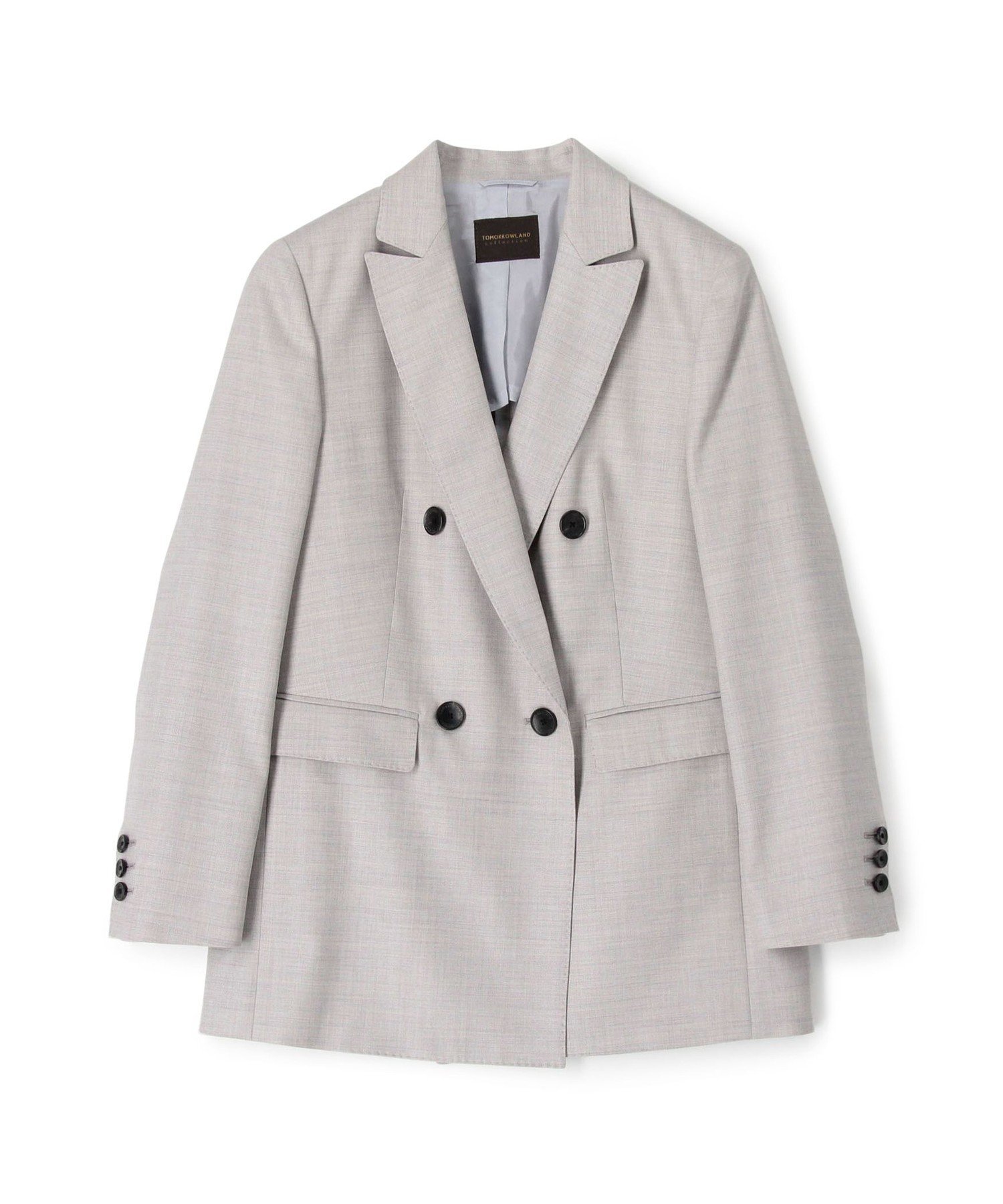 【トゥモローランド/TOMORROWLAND】のシャイニーピンヘッド ダブルブレストジャケット 人気、トレンドファッション・服の通販 founy(ファニー) 　ファッション　Fashion　レディースファッション　Fashion for Women　アウター　Coat / Outerwear Collection　レディースジャケット・軽アウター　Jackets　おすすめ　Recommended / Our Picks　シェイプ　Shape, Slim Fit　シルク　Silk, 100% Silk　ストレッチ　Stretch, Stretchy Fabric　セットアップ　Set-Up, Coordinated Outfit　セレモニー　Ceremony　ダブル　Double, Double-Breasted　バランス　Balance, Style Balance　マニッシュ　Mannish, Boyish　入学式　Entrance Ceremony　 other-1|ID: prp329100004604073 ipo3291000000032755583