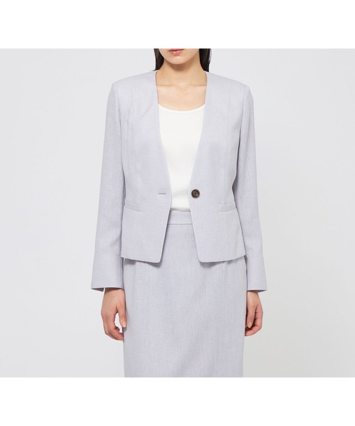 【エポカ/EPOCA】のスラブストレッチ ノーカラージャケット インテリア・キッズ・メンズ・レディースファッション・服の通販 founy(ファニー) https://founy.com/ ファッション Fashion レディースファッション Fashion for Women アウター Coat / Outerwear Collection レディースジャケット・軽アウター Jackets ノーカラージャケット / シンプル上品コーデ Collarless Jackets おすすめ Recommended / Our Picks エレガント 上品 Elegant カーディガン Cardigan, Knitwear ジャケット Jacket, Outerwear ストレッチ Stretch, Stretchy Fabric セットアップ Set-Up, Coordinated Outfit タイトスカート Pencil Skirt, Tight Skirt パープル Purple, Violet 夏 Summer 春 Spring 秋 Autumn |ID: prp329100004604075 ipo3291000000032755600