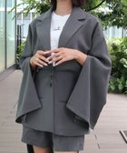 【ジュノア/JUNOAH】のスリットスリーブテーラードジャケット ダークグレー|ID: prp329100004604087 ipo3291000000032755717