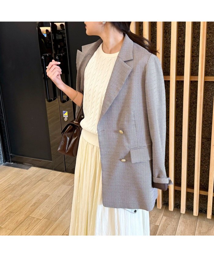 【その他のブランド/Other】のダブルブレストジャケット インテリア・キッズ・メンズ・レディースファッション・服の通販 founy(ファニー) https://founy.com/ ファッション Fashion レディースファッション Fashion for Women アウター Coat / Outerwear Collection レディースジャケット・軽アウター Jackets 2025年 2025 2025春夏・S/S Spring/Summer 2025 SS25 シンプル Simple, Minimal デニム Denim, Jeans Material 人気 Popular, Best Seller 定番 Standard, Basic Item |ID: prp329100004604105 ipo3291000000032755937