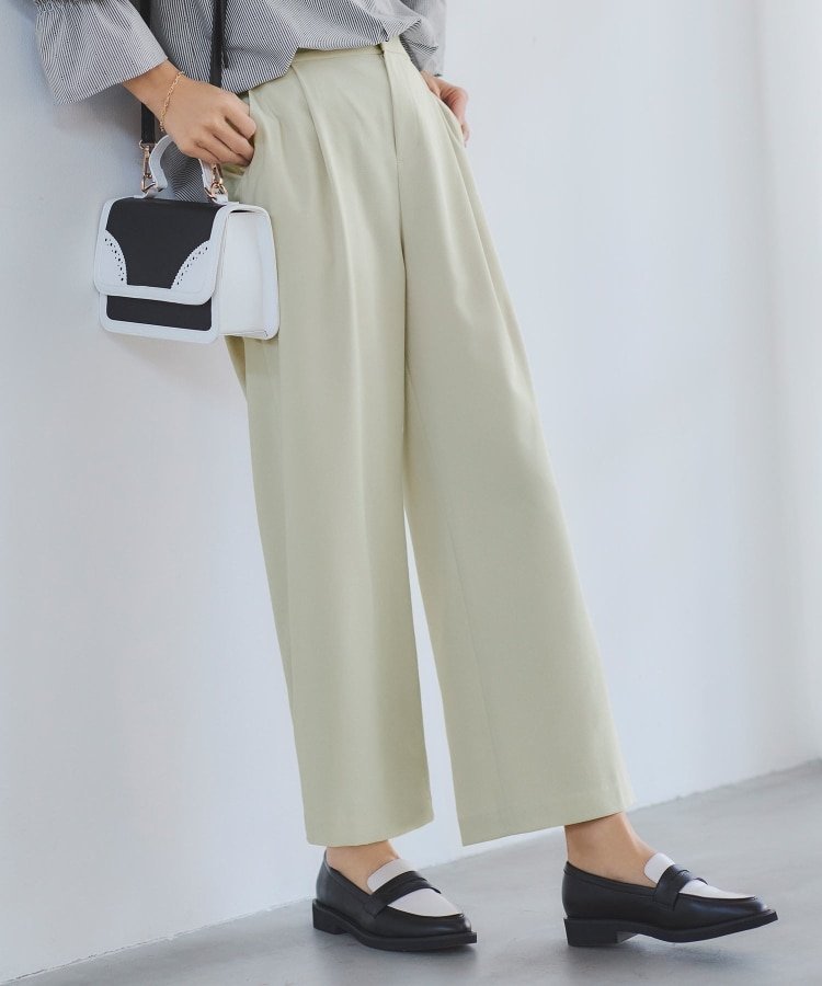 【リフレクト/Reflect】の【夏SALE/UVカット/接触冷感/マシンウォッシュ可/すっきりシルエット】ワイドシルエットパンツ インテリア・キッズ・メンズ・レディースファッション・服の通販 founy(ファニー) 　ファッション　Fashion　レディースファッション　Fashion for Women　パンツ　Pants & Trousers　ワイド　Wide, Wide Fit　人気　Popular, Best Seller　夏　Summer　ライトベージュ|ID: prp329100004604109 ipo3291000000032756012