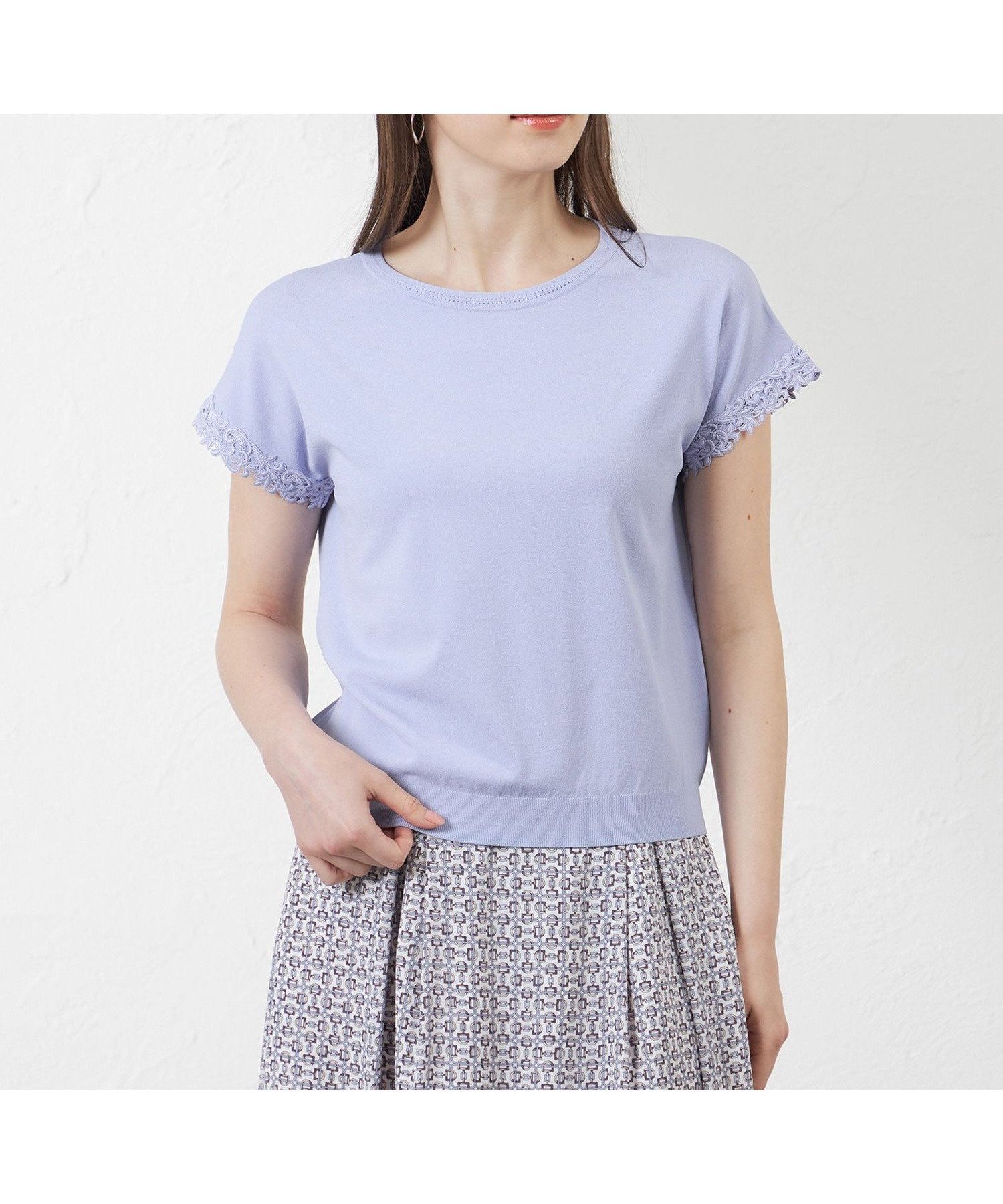 【アマカ/AMACA】のライトレーヨンストレッチレース付プルオーバー 人気、トレンドファッション・服の通販 founy(ファニー) 　ファッション　Fashion　レディースファッション　Fashion for Women　トップス・カットソー　Cut & Sew Tops　カジュアルプルオーバー・ニットトップス　Pullovers & Knit Tops / Casual Pullovers　ストレッチ　Stretch, Stretchy Fabric　レース　Lace, Lace Fabric　 other-1|ID: prp329100004604194 ipo3291000000032758736