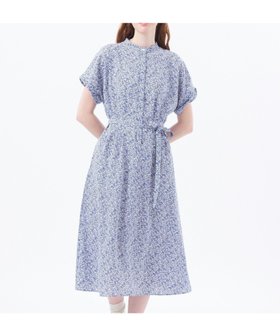 【マッキントッシュ フィロソフィー/MACKINTOSH PHILOSOPHY】 バイカラーフラワーワンピース人気、トレンドファッション・服の通販 founy(ファニー) ファッション Fashion レディースファッション Fashion for Women ワンピース Dresses おすすめ Recommended / Our Picks フィット Fit, Slim Fit フラワー Flower, Floral フレア Flare, Flared プリント Print, Printed Pattern モチーフ Motif, Design Theme リボン Ribbon, Bow エレガント 上品 Elegant 夏 Summer 春 Spring |ID:prp329100004604218