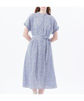 【マッキントッシュ フィロソフィー/MACKINTOSH PHILOSOPHY】のバイカラーフラワーワンピース 人気、トレンドファッション・服の通販 founy(ファニー) ファッション Fashion レディースファッション Fashion for Women ワンピース Dresses おすすめ Recommended / Our Picks フィット Fit, Slim Fit フラワー Flower, Floral フレア Flare, Flared プリント Print, Printed Pattern モチーフ Motif, Design Theme リボン Ribbon, Bow エレガント 上品 Elegant 夏 Summer 春 Spring |ID:prp329100004604218