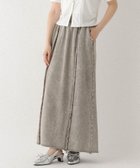 【ヘザー/Heather】の切り替えスウェットロングスカート グレー加工|ID: prp329100004604220 ipo3291000000032759302