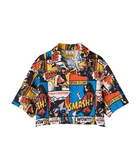 【ヒステリックグラマー/HYSTERIC GLAMOUR】のFEELING HYSTERIC柄 シャツ 人気、トレンドファッション・服の通販 founy(ファニー) ファッション Fashion レディースファッション Fashion for Women トップス・カットソー Cut & Sew Tops シャツ・ブラウス・オフィスカジュアル Elegant Blouses & Button-Ups ショート Short, Short Length ボックス Boxy, Box Shape |ID:prp329100004604227