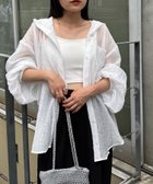 【チャオパニックティピー/CIAOPANIC TYPY】の【冷房・日焼け対策に】体型カバーも叶うフード付きシアーシャツ ホワイト|ID: prp329100004604257 ipo3291000000033459191