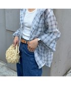 【チャオパニックティピー/CIAOPANIC TYPY】の【冷房・日焼け対策に】体型カバーも叶うフード付きシアーシャツ ブルー|ID: prp329100004604257 ipo3291000000033459200