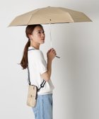 【ムーンバット/MOONBAT】のPOLO RALPH LAUREN(ポロ ラルフ ローレン) WEB限定 日傘 折りたたみ傘 レディース 晴雨兼用 遮光 遮熱 UV 吸水サコッシュポーチ付 ベージュ|ID: prp329100004604291 ipo3291000000032760760