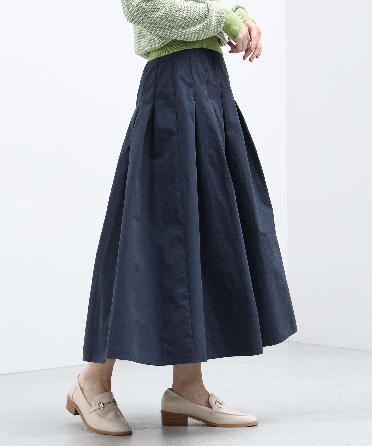 【ビームス ハート/BEAMS HEART】のBEAMS HEART / タック フレアスカート インテリア・キッズ・メンズ・レディースファッション・服の通販 founy(ファニー) 　ファッション　Fashion　レディースファッション　Fashion for Women　スカート　Skirts　Aライン・フレアスカート　A-Line & Flared Skirts　定番　Standard, Basic Item　フレア　Flare, Flared　リラックス　Relax, Relaxed Fit　ロング　Long, Long-Length　NAVY|ID: prp329100004604294 ipo3291000000032760793