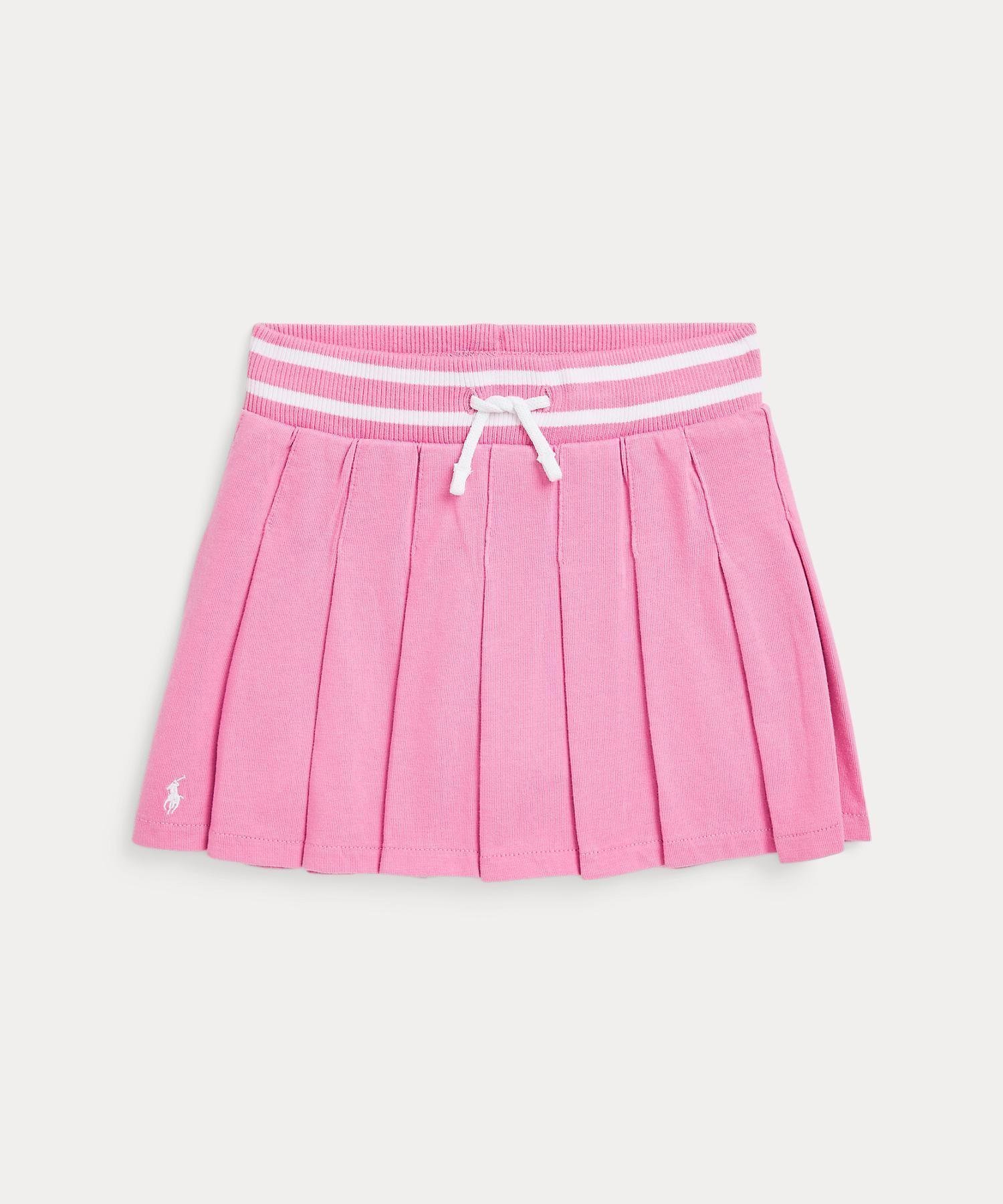 【ラルフローレン/RALPH LAUREN / KIDS】の(ガールズ 2才~6才)プリ-テッド コットン ジャージー スコート インテリア・キッズ・メンズ・レディースファッション・服の通販 founy(ファニー) 　ファッション　Fashion　キッズファッション　Fashion for Kids　アウター　Coat Outerwear /Kids　ショーツ　Shorts, Short Pants　ストライプ　Stripe, Striped Pattern　ドローストリング　Drawstring, Pull Cord　プリーツ　Pleats, Pleated　650ピンク|ID: prp329100004604325 ipo3291000000032761352